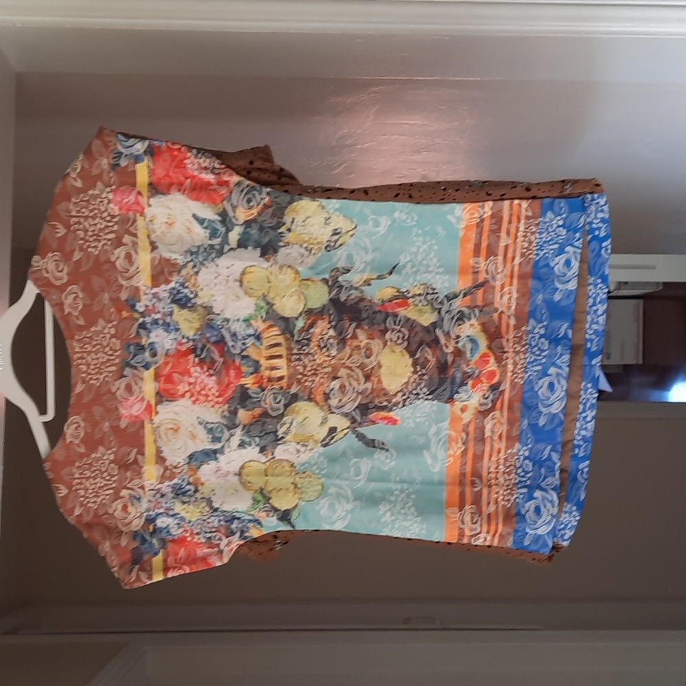 Designer Remnant Top. Made with D&G Brocade Fabric. 8